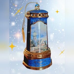 Thomas Kinkade Ornament Lighthouse Seaside Reflections A Light in the Storm 2001